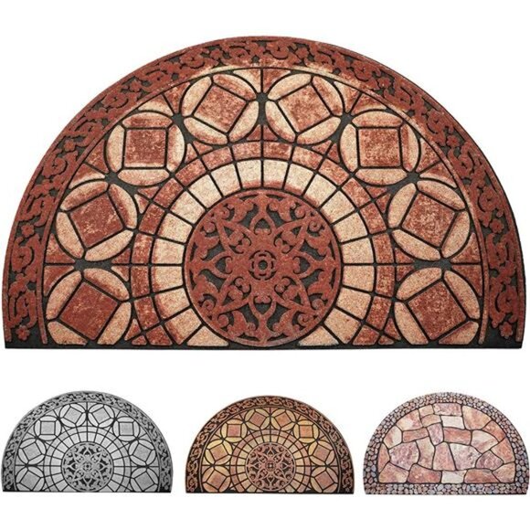 Decorative Doormat Outdoor Rubber Mat for Front Door Entrance Mat Indoor 2x3 - Picture 1 of 7